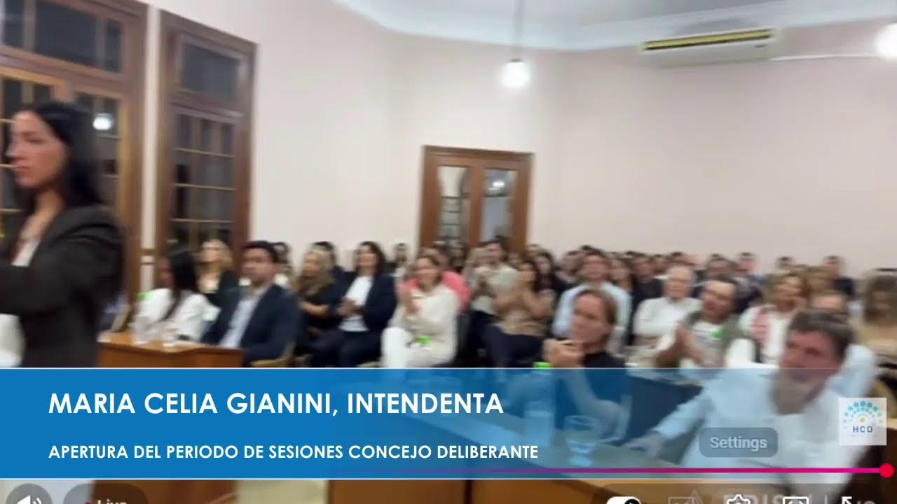 ACTO DE APERTURA PERIODO DE SESIONES CONCEJO DELIBERANTE