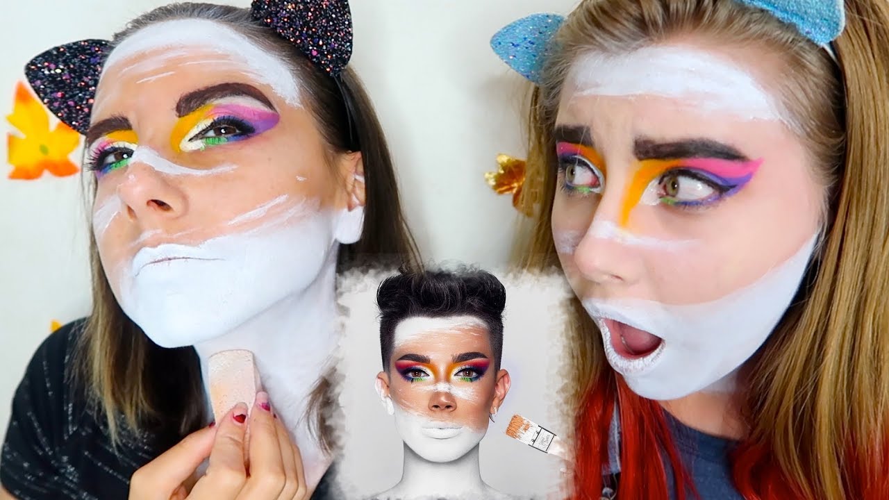Mom & Daughter Re-create James Charles UNLEASH YOUR INNER ARTIST **USING ONLY FACEPAINTS**