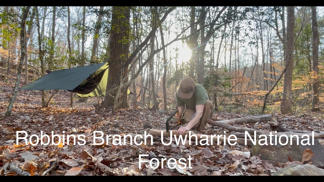 CAMPING IN 25&ordm;F UWHARRIE NATIONAL FOREST