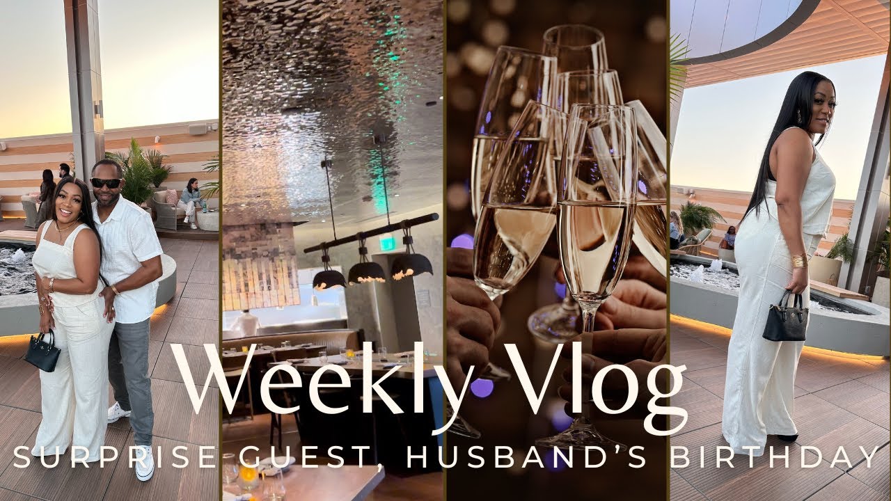HUSBAND’S BIRTHDAY CELEBRATION | SURPRISE & SIPS | JAMAICAN GUEST WALKED IN @tiahnamrose
