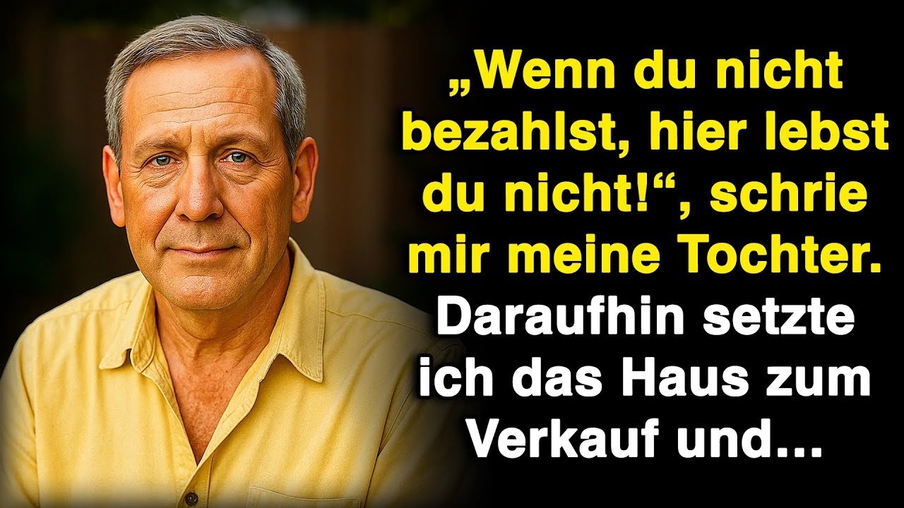 „Wenn du nicht bezahlst, hier lebst du nicht!“, schrie meine Tochter… Also verkaufte ich das Haus!