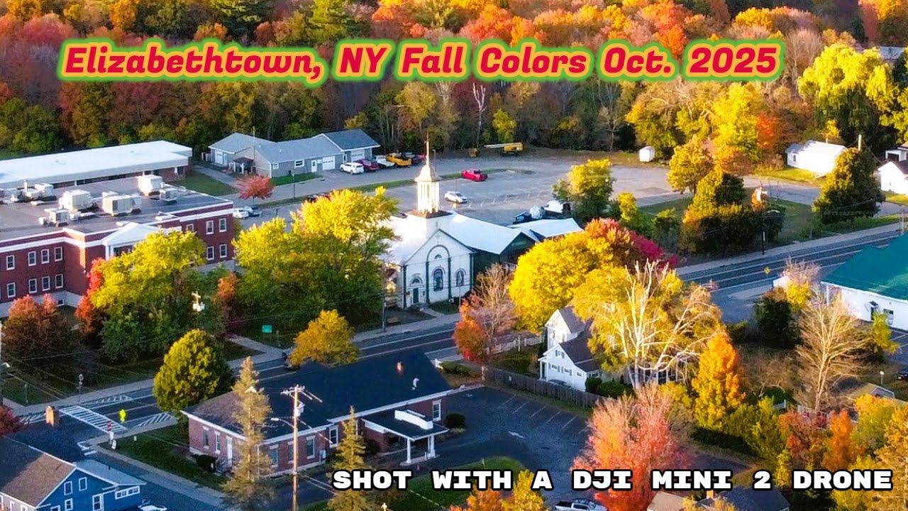 Adirondacks Fall Foilage From The Sky Oct. 2025
