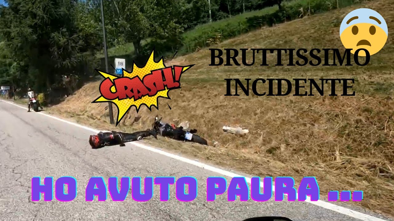 UN BRUTTO INCIDENTE IN MOTO!! no clickbait