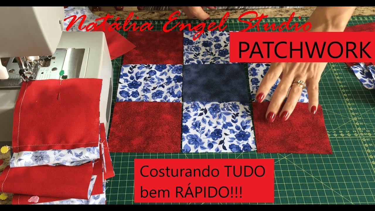 PATCHWORK | Como costurar V&Aacute;RIOS BLOCOS R&Aacute;PIDO