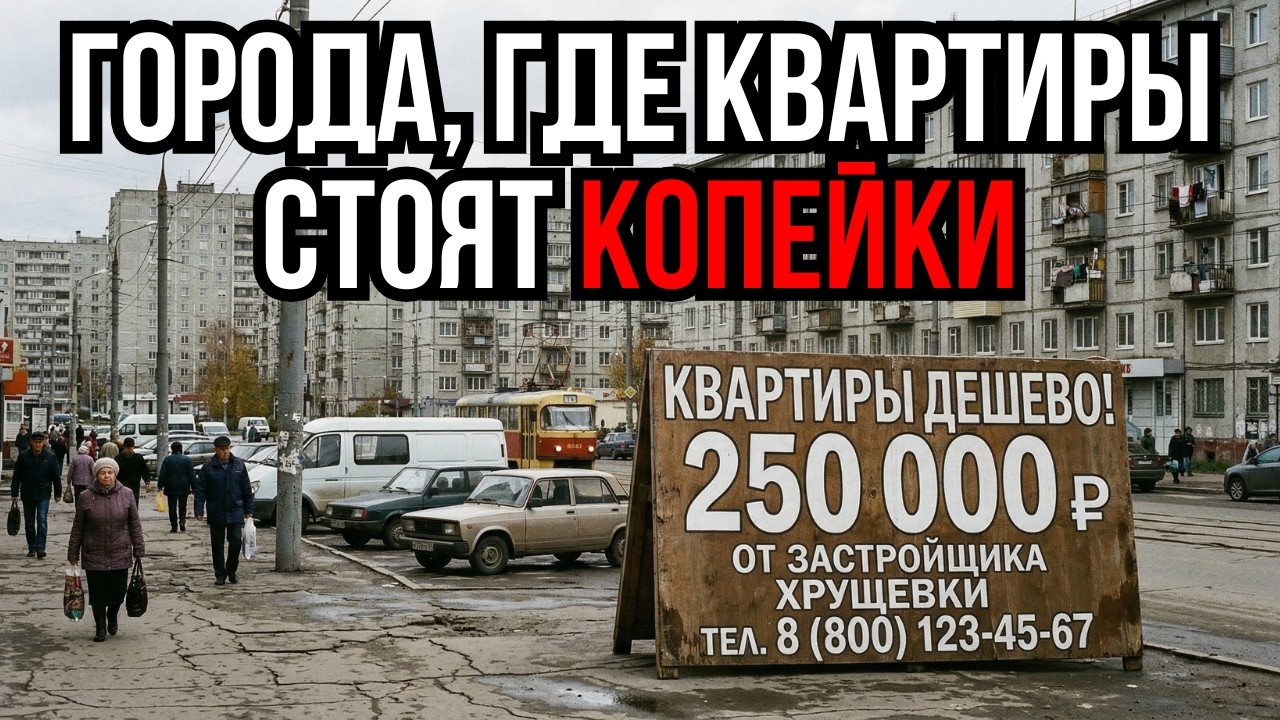 9 ГОРОДОВ РОССИИ, ГДЕ КВАРТИРЫ РАЗДАЮТ ПОЧТИ ДАРОМ (НИКТО НЕ БЕРЕТ)