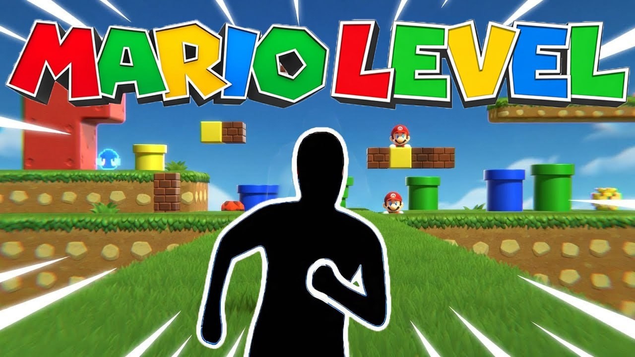 SUPER MARIO RUN Immersive Interactive Warm Up 🍄 | Level UP Parkour | Viral Interactive Game