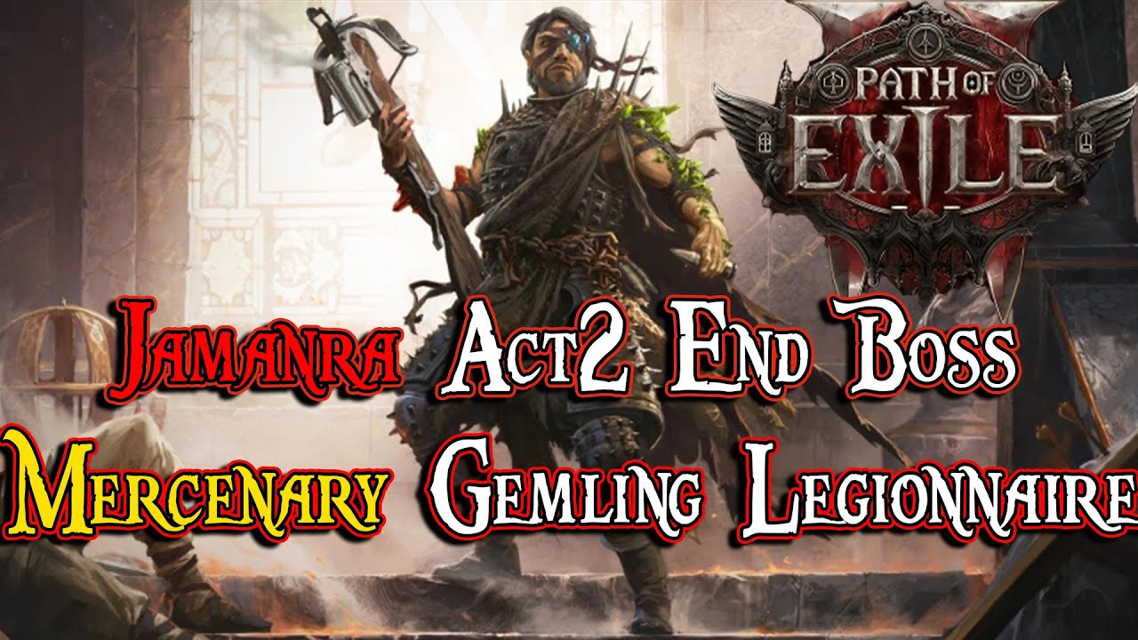 Jamanra The Abomination Boss Fight - Mercenary, Gemling Legionnaire + Build preview