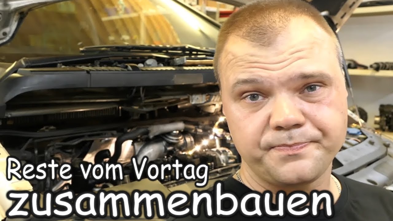 Zylinderkopf zusammenbauen turbolader befestigen - Urlaubscheck Teil6