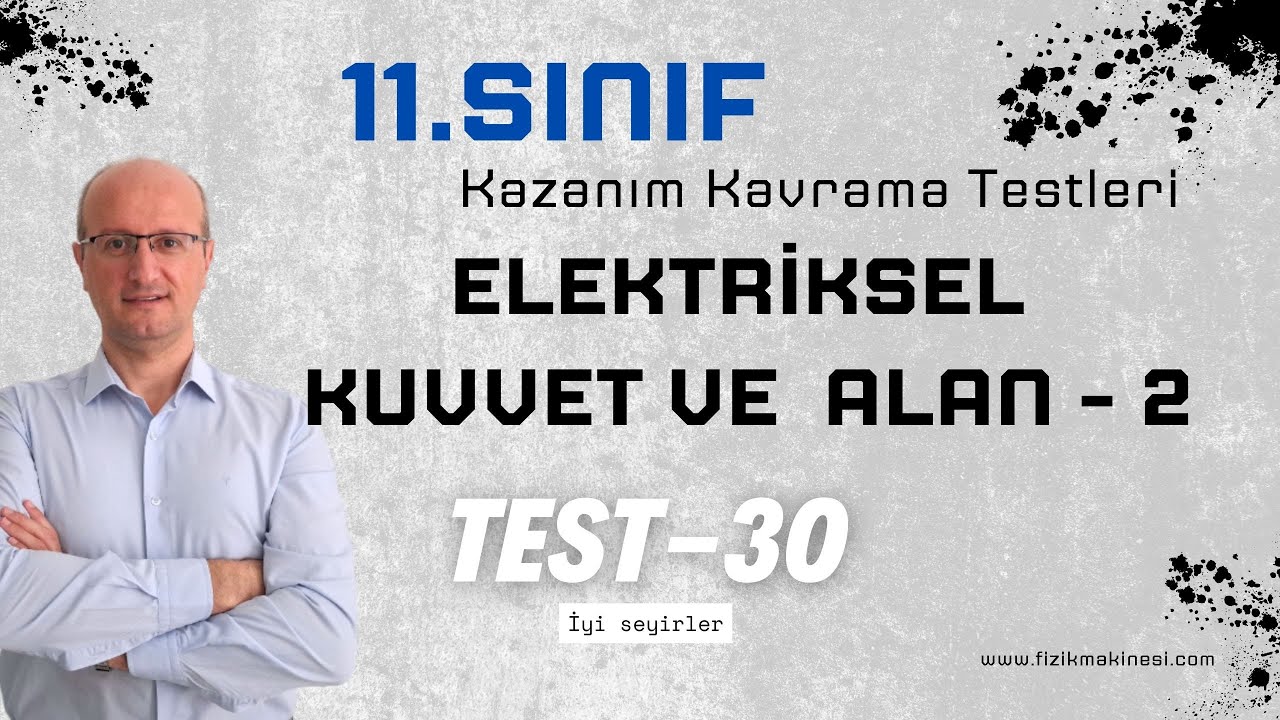 Elektriksel Kuvvet ve Elektrik Alan - 2  11.Sınıf Fizik Kazanım Kavrama Testi - 30 [ 2025 ] AYT