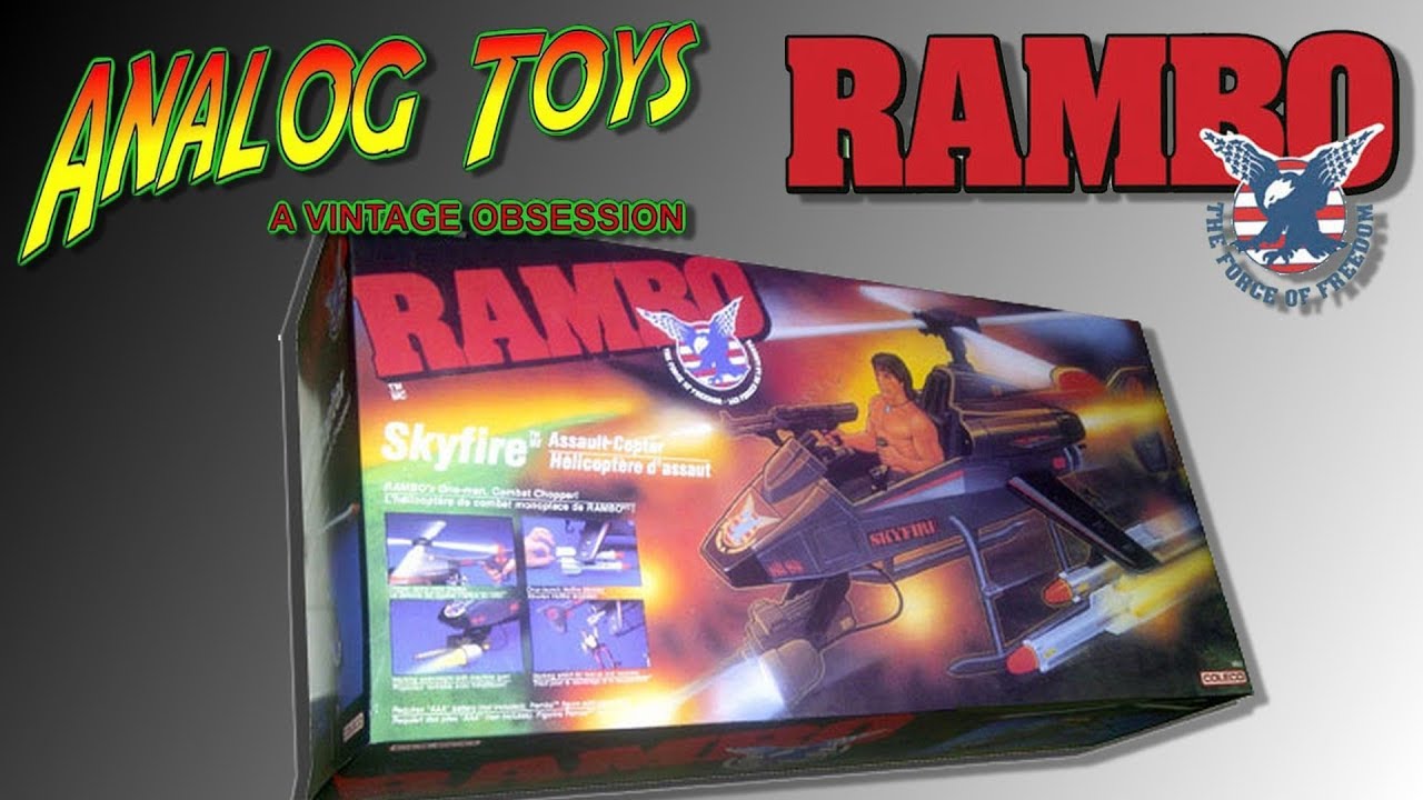 Rambo Vintage Toy Review Part 2 of 2 - Coleco Skyfire Assault Copter - Force of Freedom