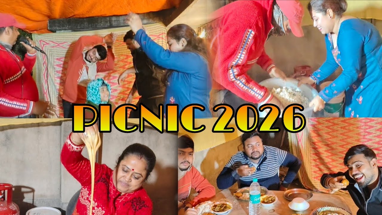 Uthlo Bai To Picnic e Bose Mangso Khai😝🤗