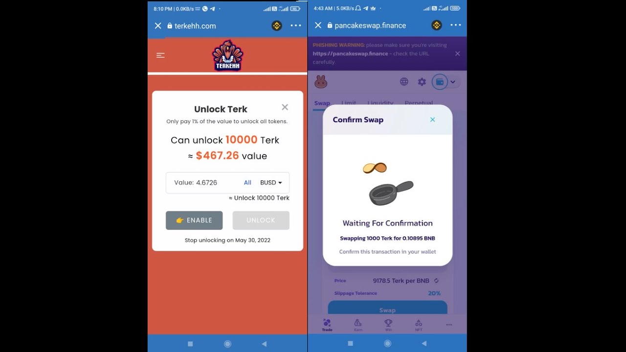 How to  Unlock & Swap Terkehh Token || SCAM???