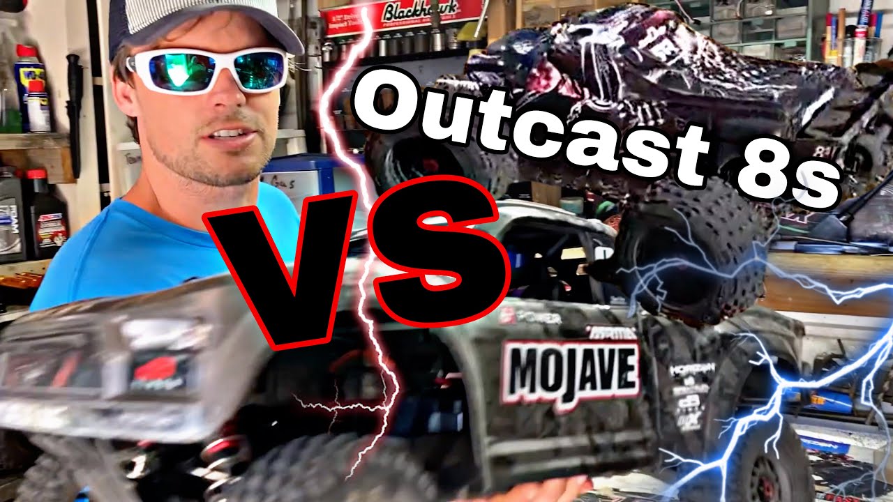 Arrma Mojave VS Arrma Outcast 8s!