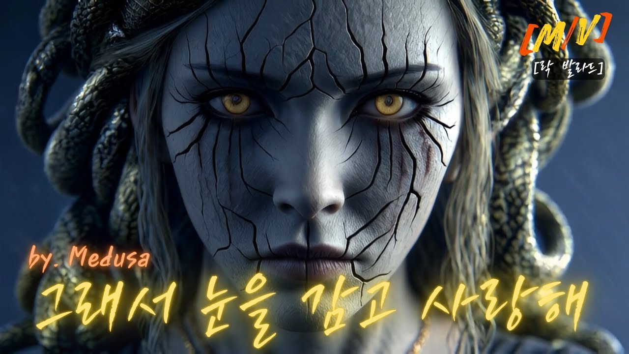 [MV] 메두사가 눈을 감고 사랑해야 했던 이유｜Rock Ballad ‘Medusa’｜#메두사 #락발라드 #AI작곡 #그리스신화 #디아더사이드