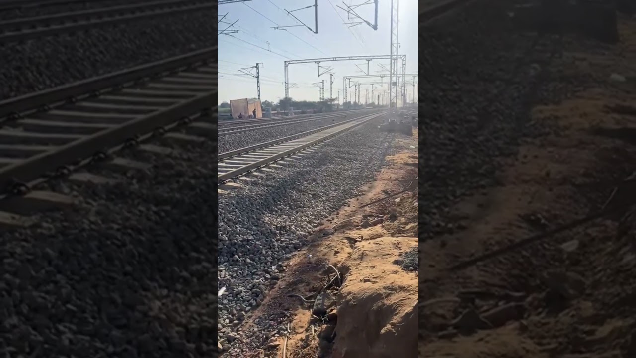 CRS Inspection & Engine Trial Ateli - Narnol Doubling Project #railway #train
