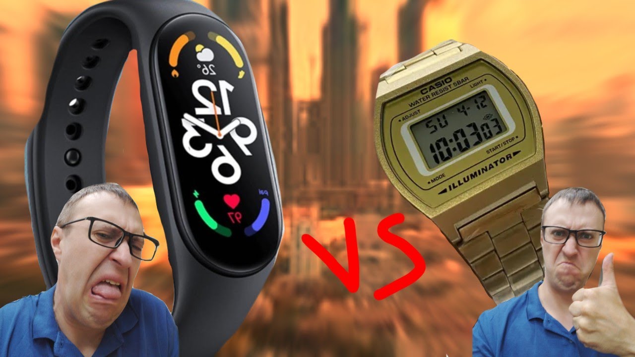 Смарт часы vs обычные. Xiaomi MiBand 7 vs Casio 