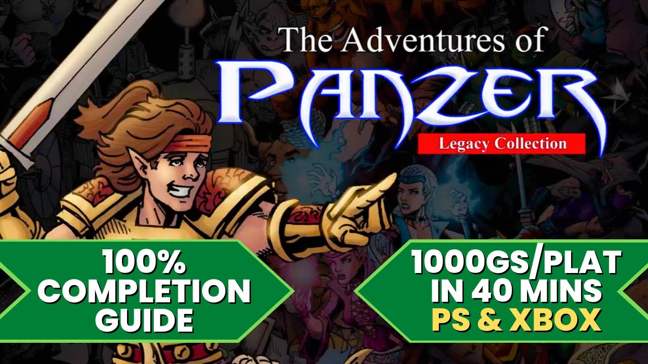 The Adventures of Panzer: Legacy Collection - 100% Walkthrough Guide (1000GS/Platinum in 40 Mins)
