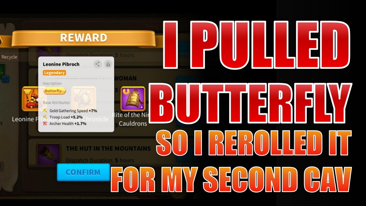 I Pulled Butterfly Effect Without Double, So I Salvaged It For My Second Cavs | Rise of Kingdoms