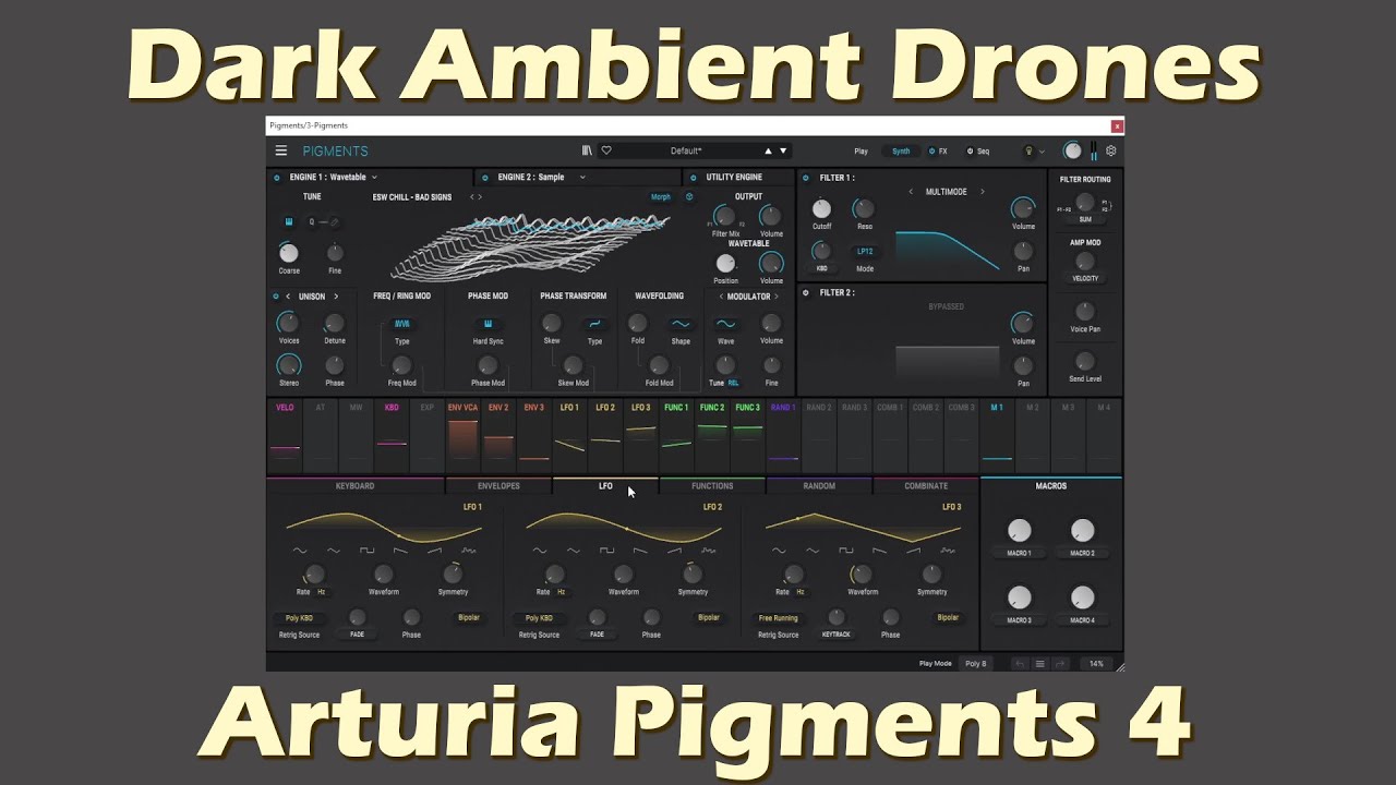 Dark Ambient Drone Sound Design with Pigments