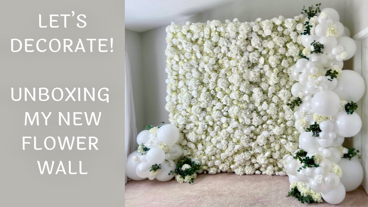 Unboxing My New Rose Morning “Snow” Flower Wall