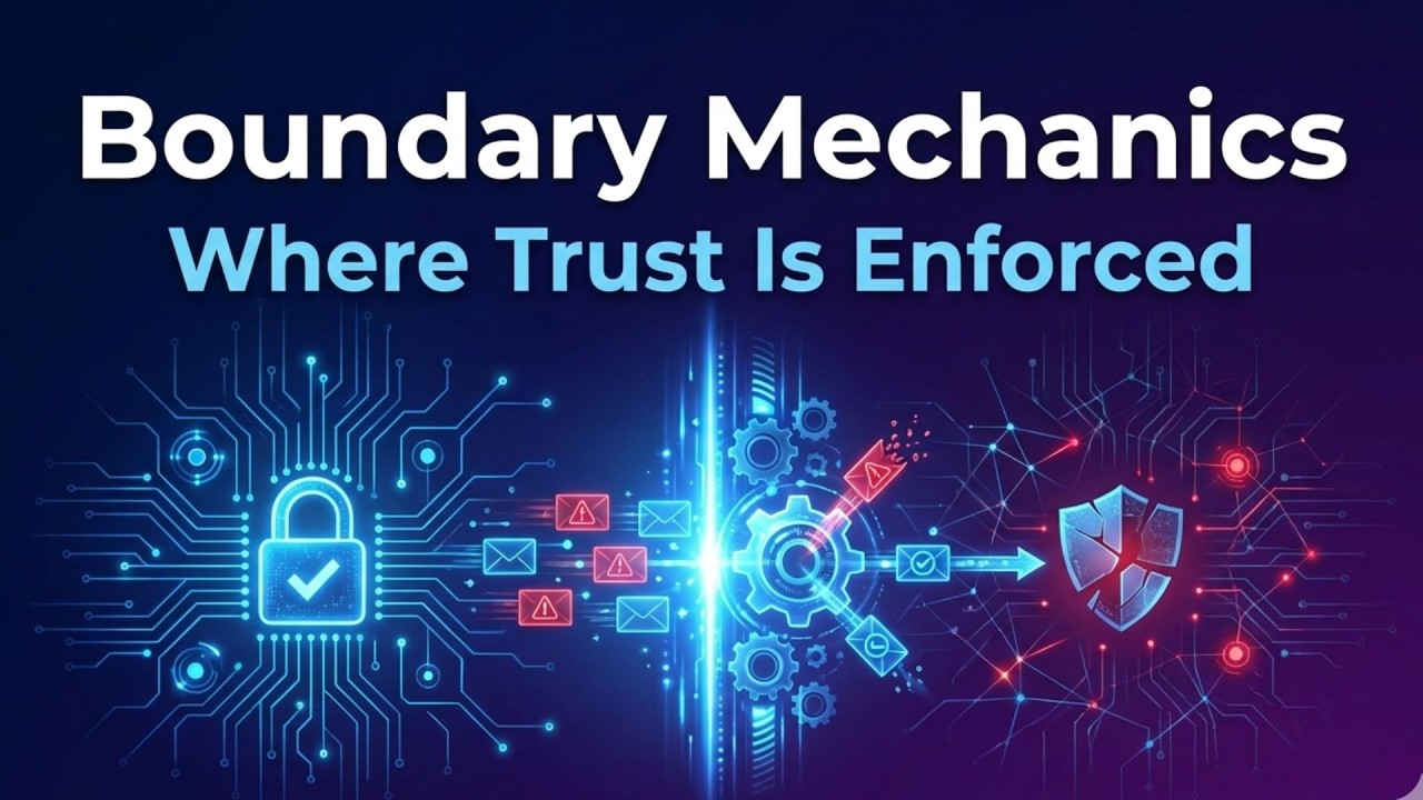 Boundary Mechanics Explained -- Where Trust Is Enforced