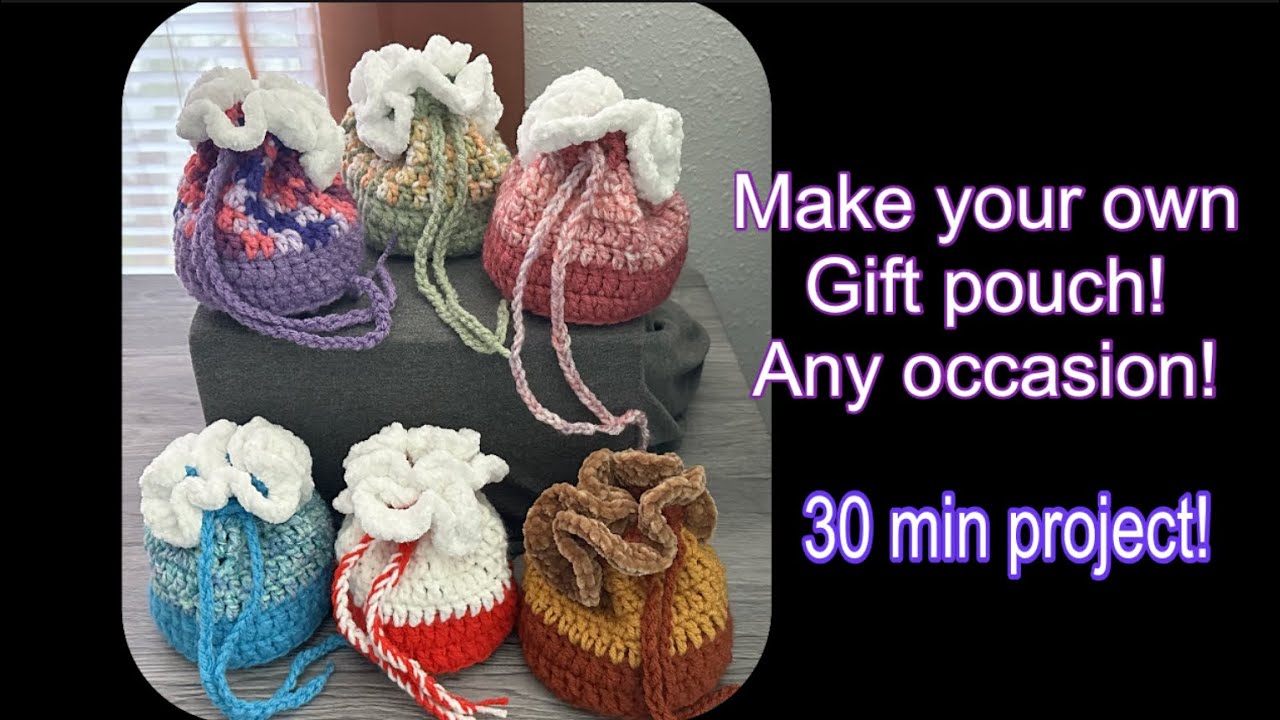 🧶💜 Как быстро и легко сшить мешочек на завязках или подарочный мешочек 🧶!