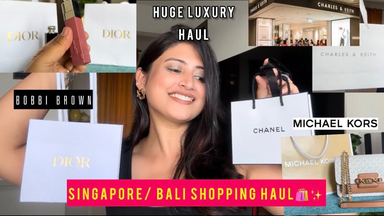 HUGE Singapore/Bali Shopping Haul || Luxury Bags and Makeup ✨|| Best deals 🤍