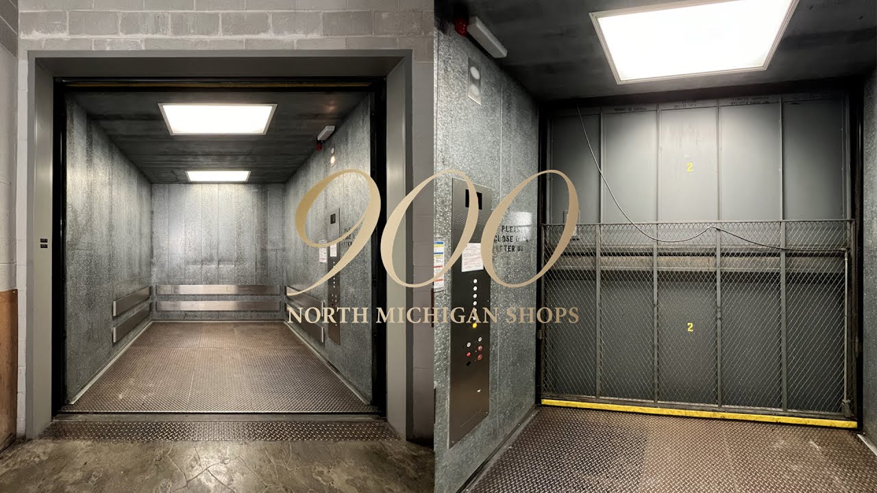 Super Awesome Fujitec Traction Freight Elevator - 900 North Michigan Shops - Chicago, IL