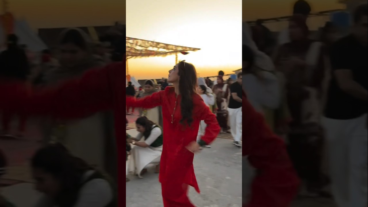 Maya Ali flying kite during Basant festival in Lahore .