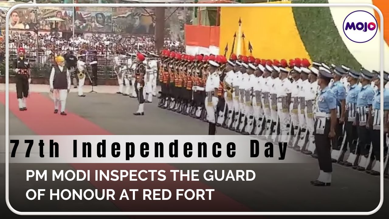 PM Modi Inspects The Guard Of Honour At Red Fort Ahead Of Flag Hoisting | Independence Day