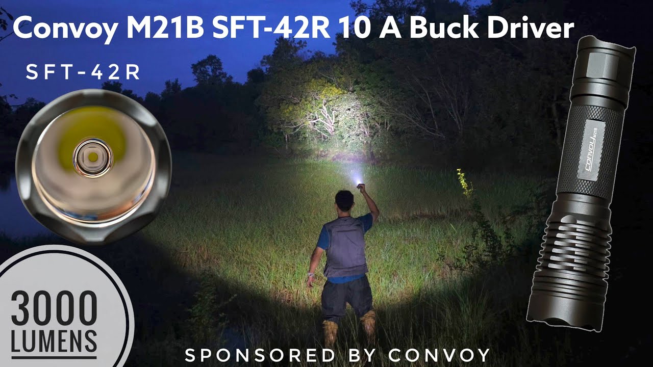 Convoy M21B SFT-42R 6500K 10A Buck Driver vs M21B SFT40 8A, M1 SFT-25R 8A