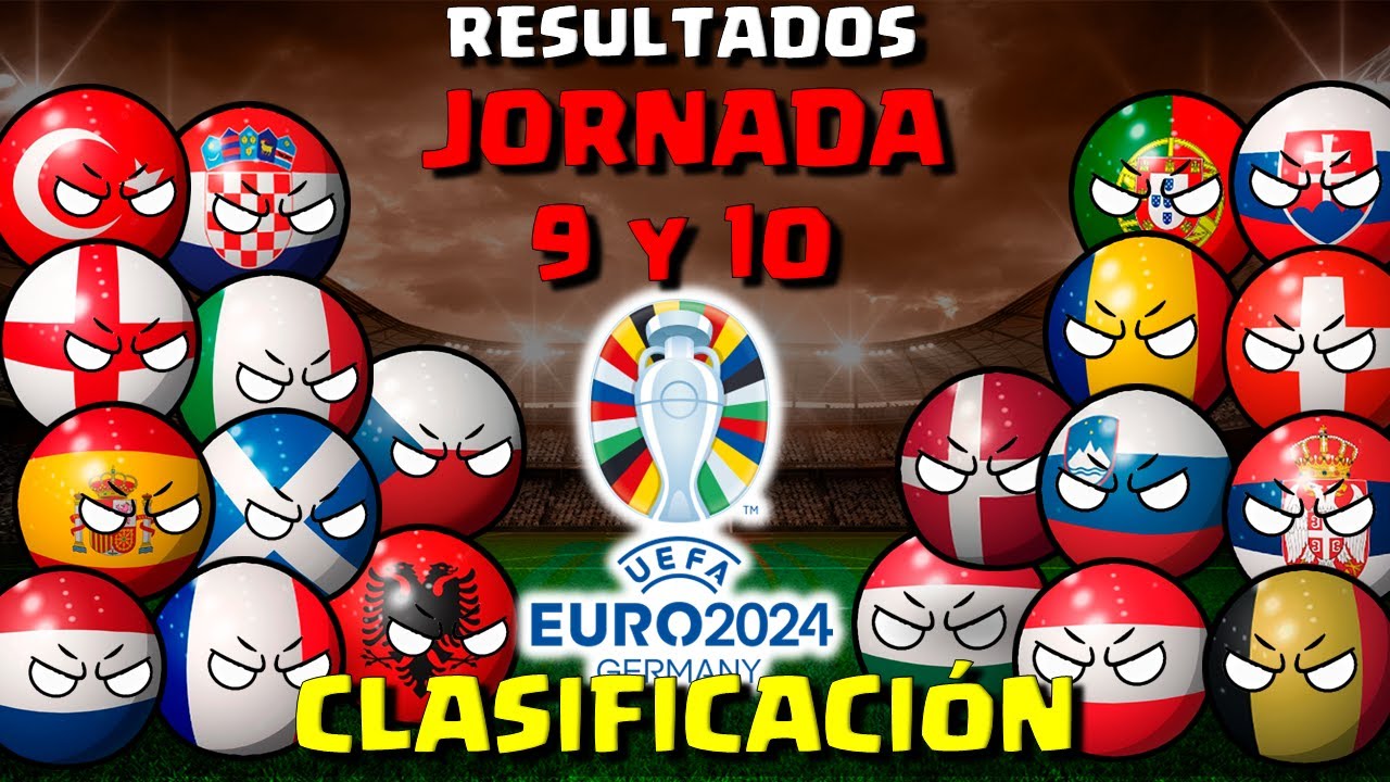 RESULTADOS ULTIMAS JORNADAS DEL TORNEO DE CLASIFICACIÓN  EUROCOPA 2024 | countryballs