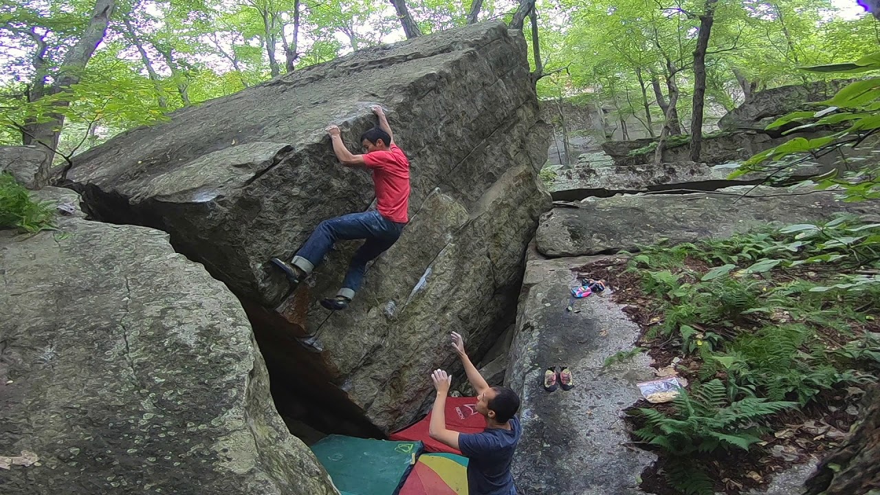 2018.09.08 Lost City bouldering - The Path Right V8, Genesis V7, G-Spot Right V7