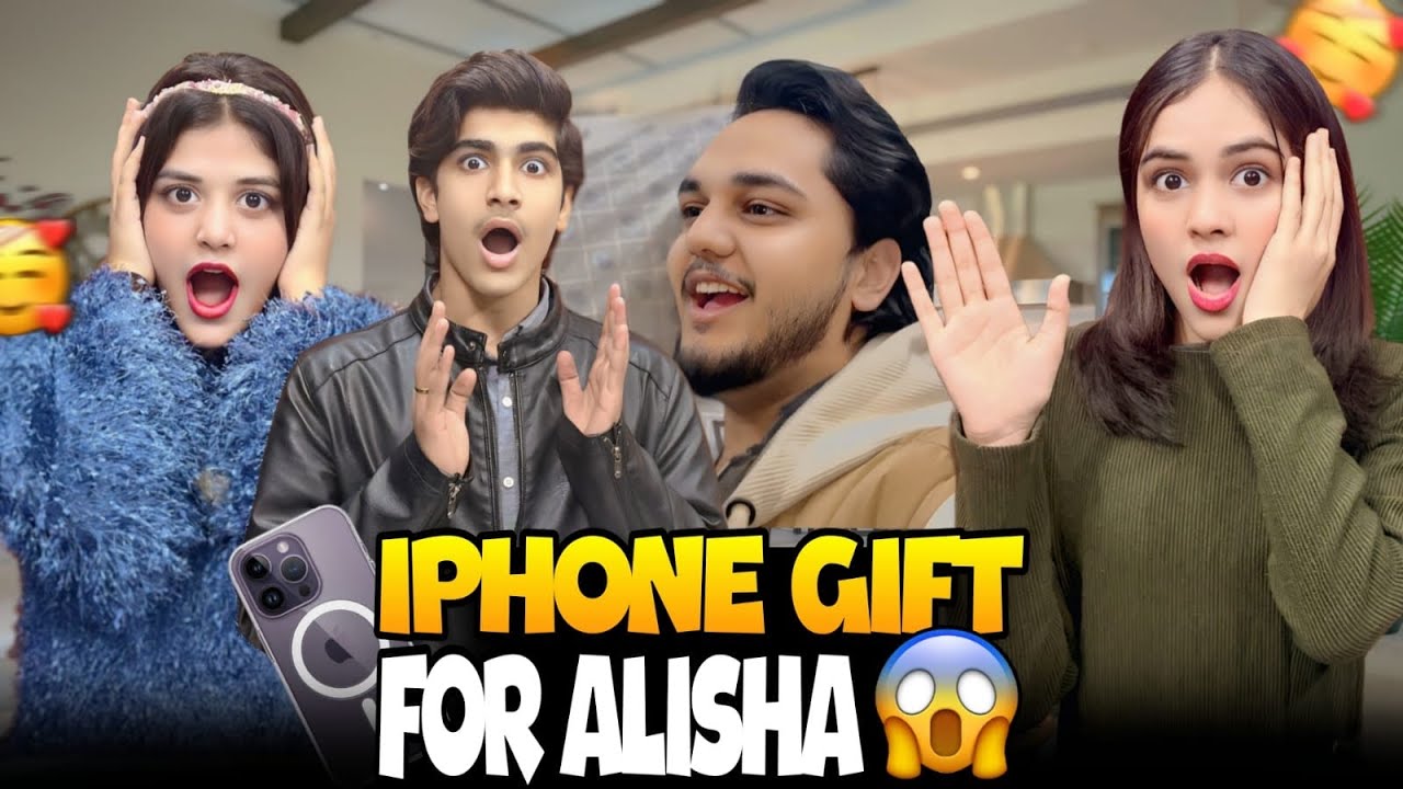 ALI NE DIYA IPHONE GIFT ALISHA KO // SURPRISE BOX // ALISHA ECSITED SO MUCH