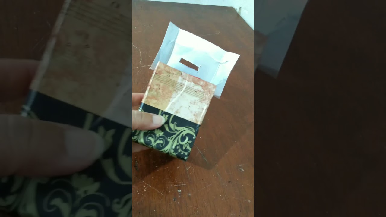 cofre feito com caixa de leite