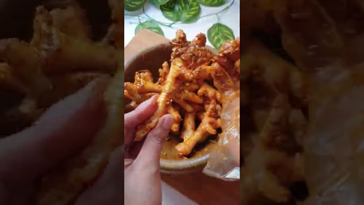 Deep fried chicken feet | viral recipe ❗ murgi ke panje by ice and spice