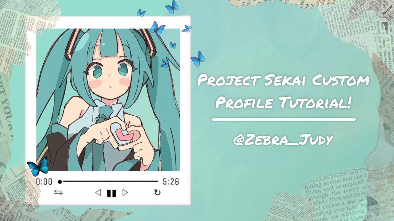 Project Sekai Custom Profile Tutorial! - 5 different ways! 🦋