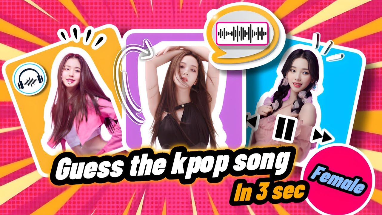 GUESS THE KPOP SONG IN 3 SECONDS ⏰🎧| FEMALE VERSION | KPOP SONG QUIZ