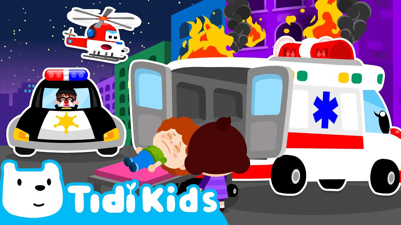 🚑 Car Hospital Song + More Vehicle Tunes! | Non-Stop Nursery Rhymes Compilation | TidiKids