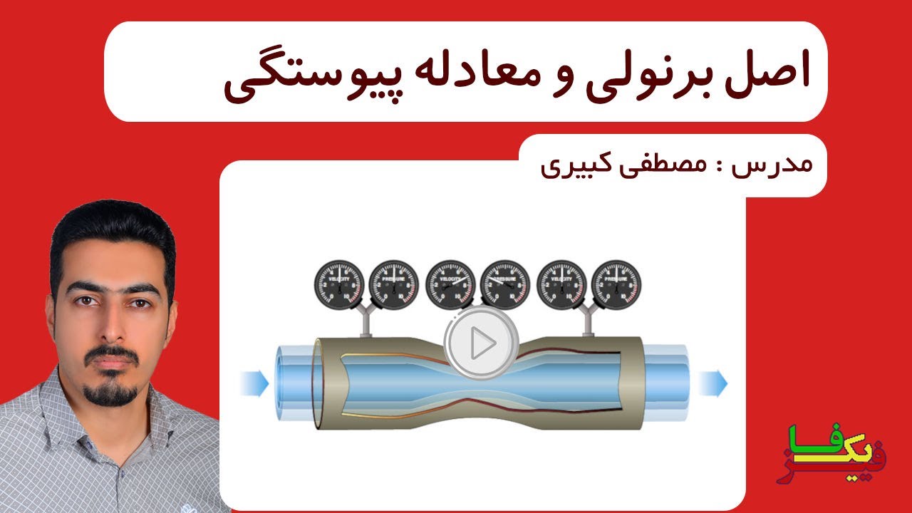 اصل برنولی و معادله پیوستگی در شاره های متحرک
