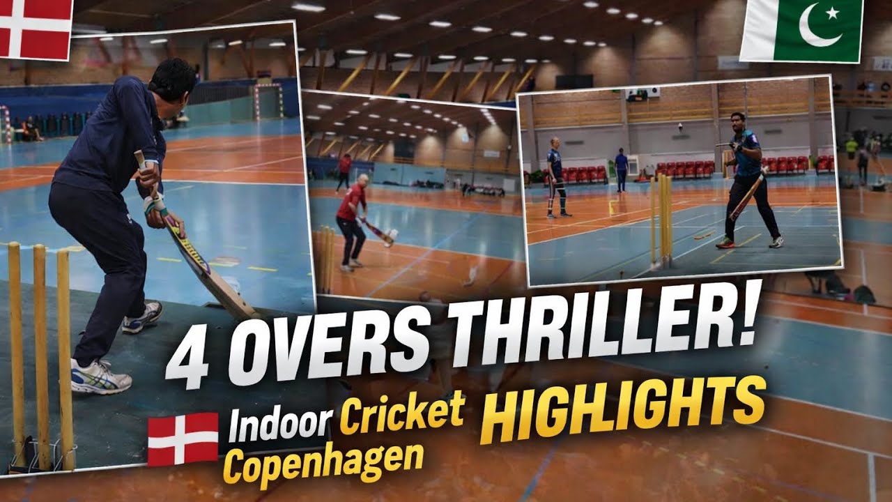 Target 57 in 24 Balls! 🔥 Indoor Cricket Copenhagen 🇩🇰🇵🇰 | Highlights