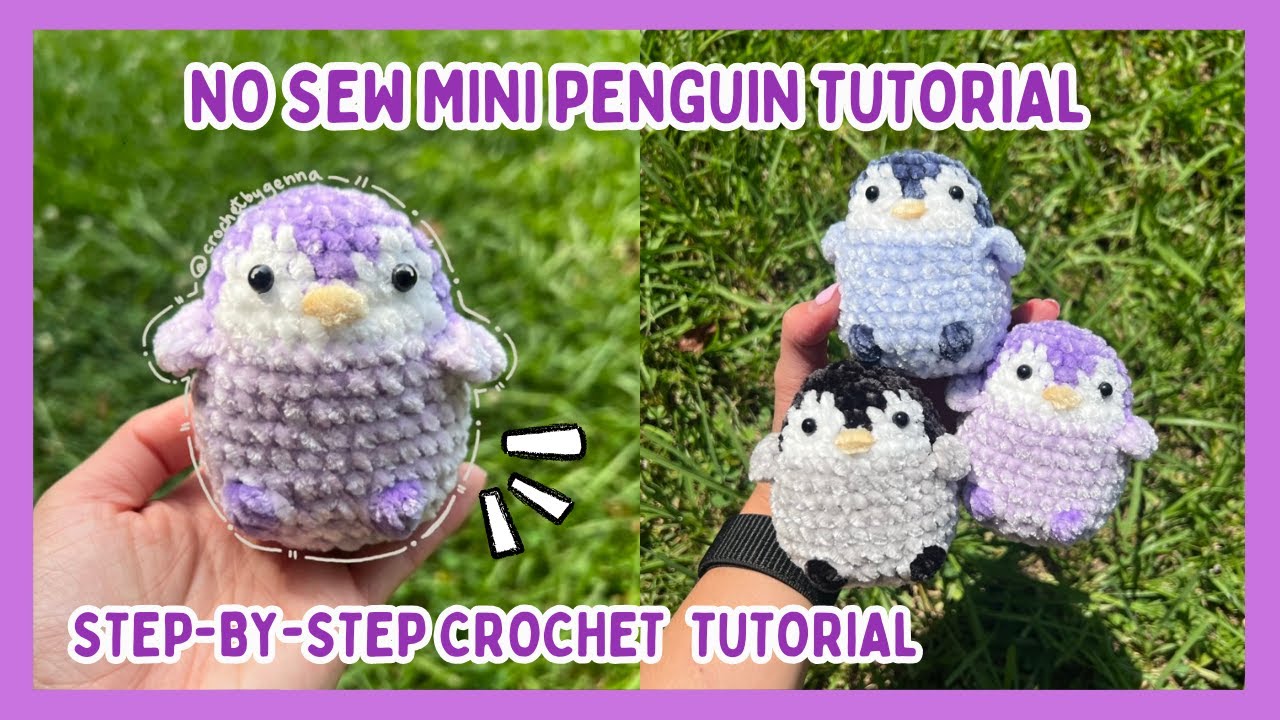 No Sew Mini Penguin Crochet Tutorial 🐧✨ FREE Amigurumi Pattern Step by Step, Intermediate Level
