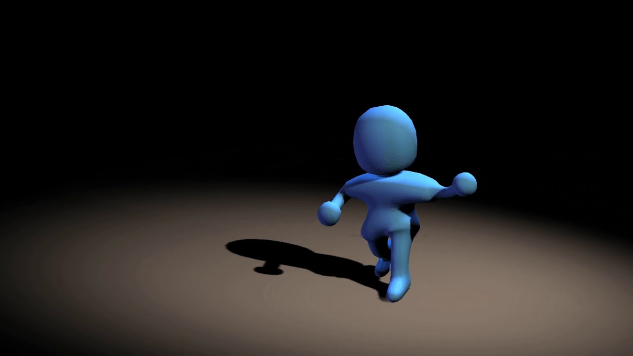Walk 3D scene rendered on SGI Octane 2 in 1920x1200