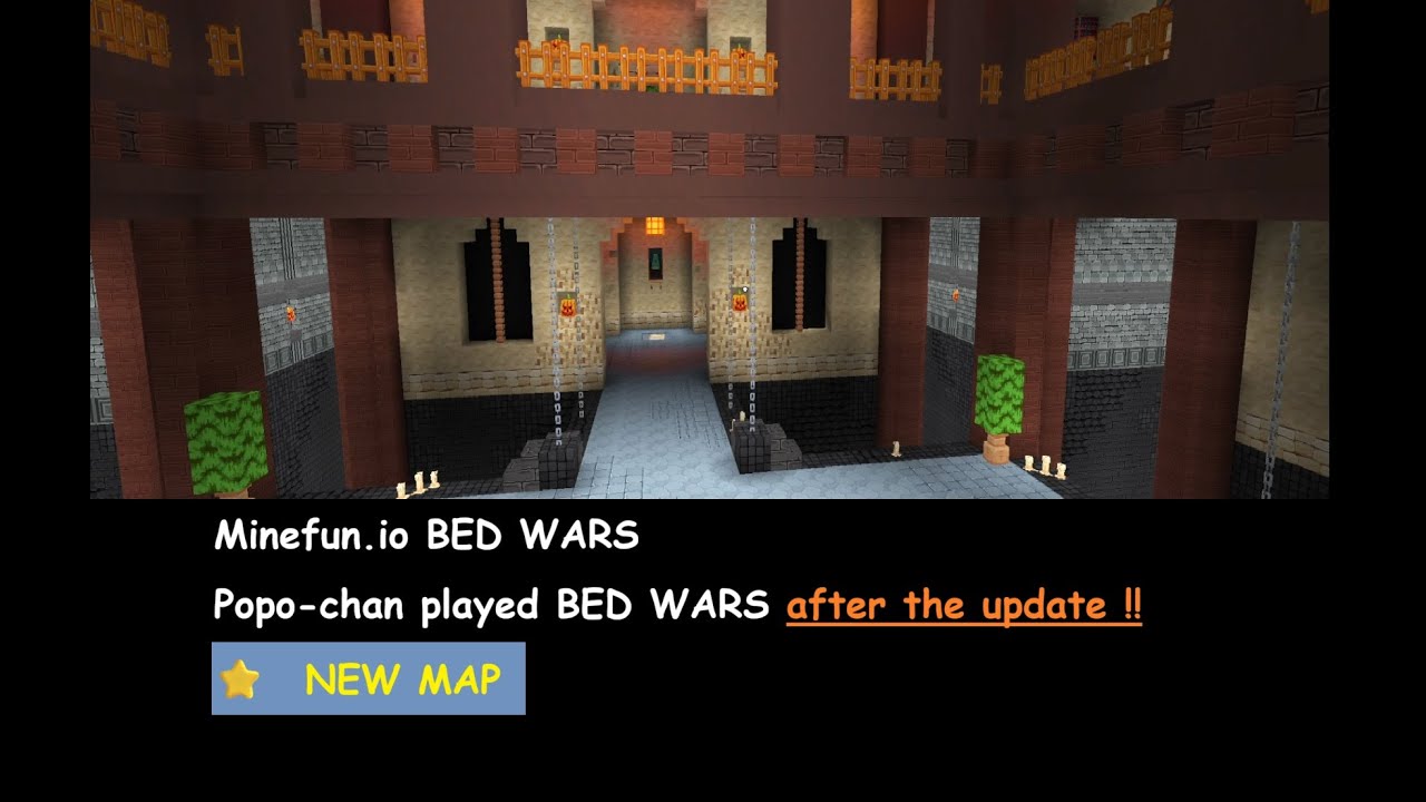 Minefun.io BED WARS (after the update) Popo-chan played BED WARS (duo) ! アプデ後、ベッドウォーズ(duo)を凸!