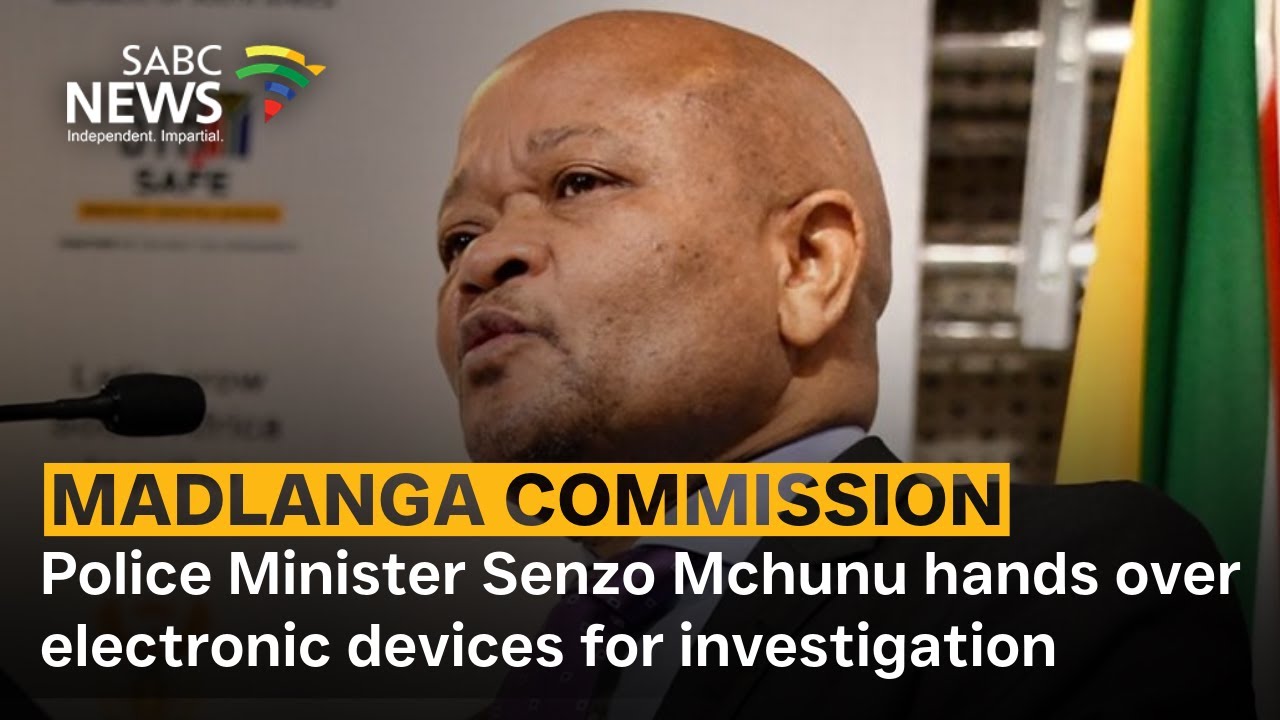 Police Minister Senzo Mchunu hands over electronic devices for investigation - Canny Maphanga