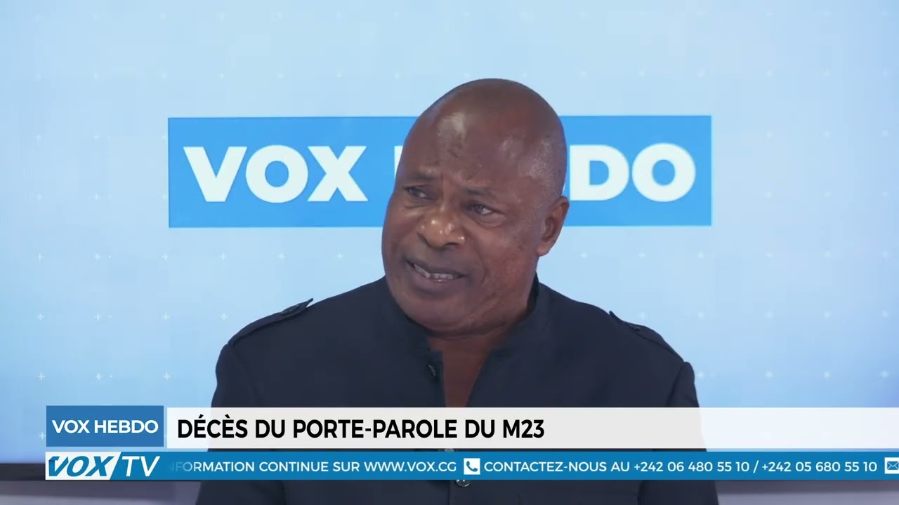 Décès du porte parole du M23 / Symposium de l'ARD sur le bilan de 42 ans de la gestion du PCT
