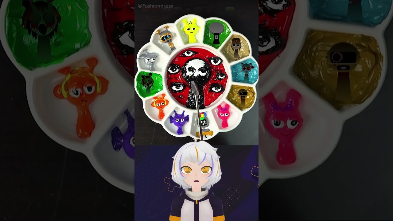 Reto de los Colores Sprunki Incredibox Horror @Fashiondress