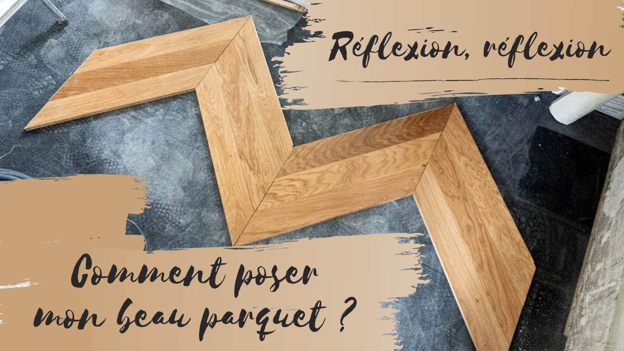 CALEPINAGE DU PARQUET CHEVRON (Point de Hongrie) r&eacute;flexion sur la pose, saign&eacute;es mal faites et RJ45