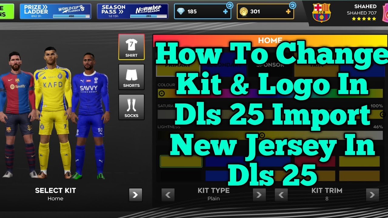 How To Make New Kits and Logo In Dls 25 | Change Jersey & Logo In Dls 25 | Dream League scorer 2025