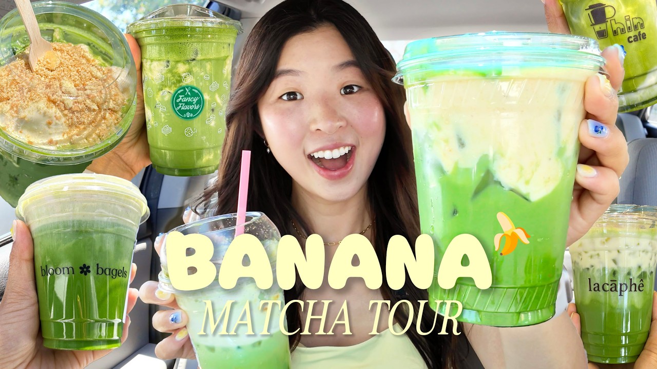 Trying Every Banana Matcha Latte in the SF Bay Area  🍌🍵